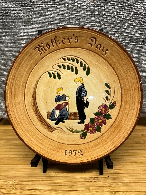 Vintage 1971 Handcrafted Plates