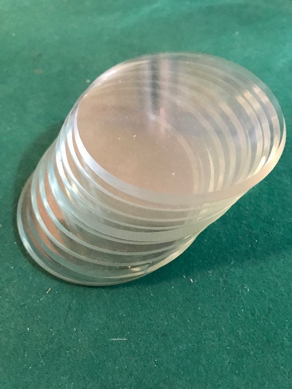 Round Glass Coasters Set of 11 - photo 3