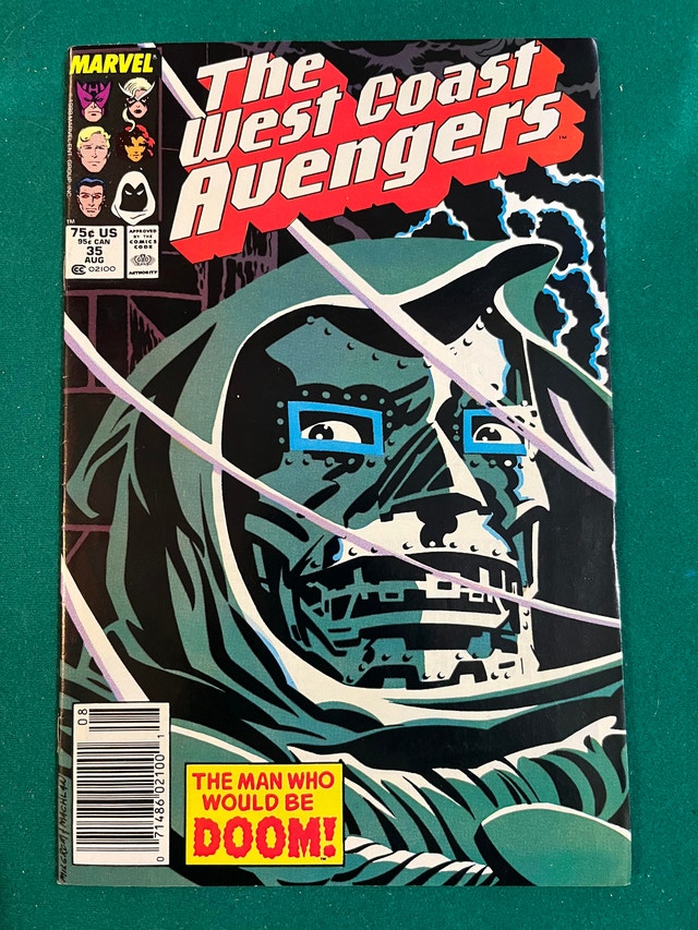 West Coast Avengers #35 Newsstand Doctor Doom Comic
