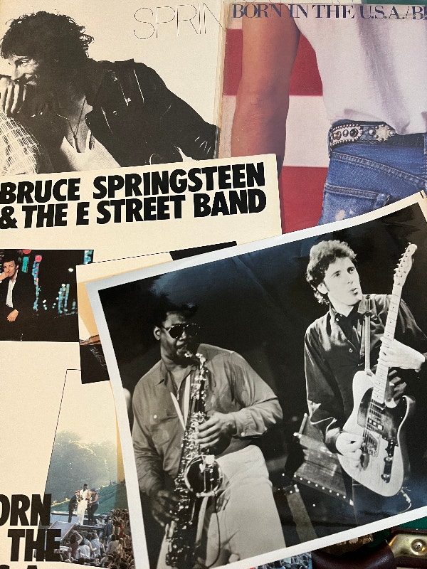 Bruce Springsteen Lot 2 Albums + Concert Program and 8 x 10 Pic