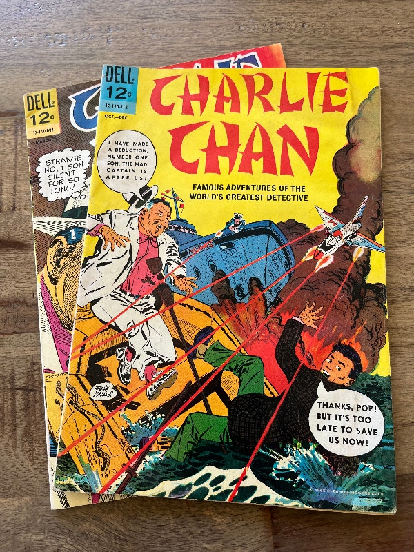 Charlie Chan #1 & #2 Dell Comic Book 1965