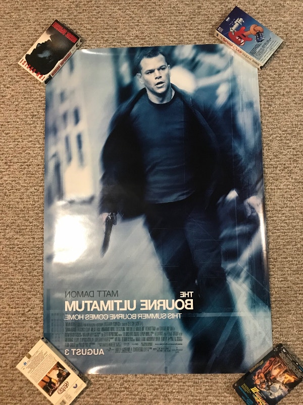 The Bourne Ultimatum Movie Poster Matt Damon Double Sided
