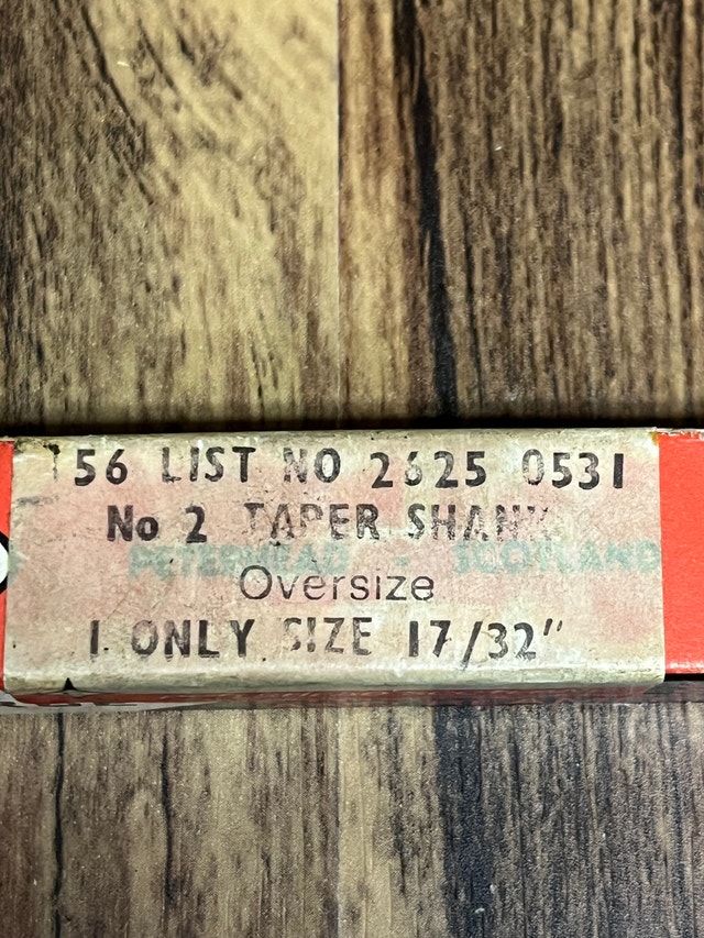 17/32 No. 2 Taper Shank Drill Bit Cleveland - photo 2