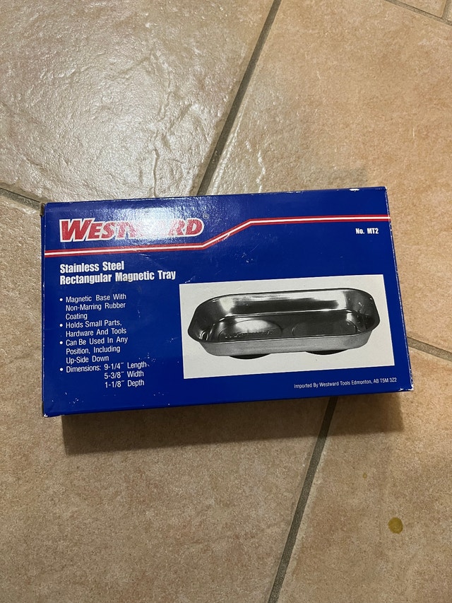Westward Stainless Steel Magnetic Tray