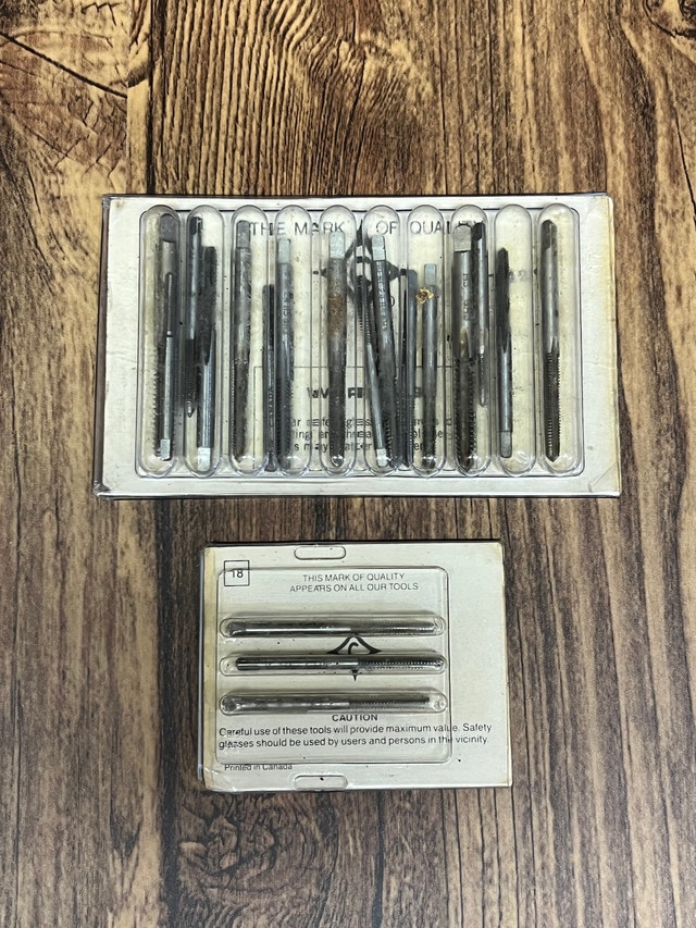 Cleveland Set of Small Taps 3 Packages Tools