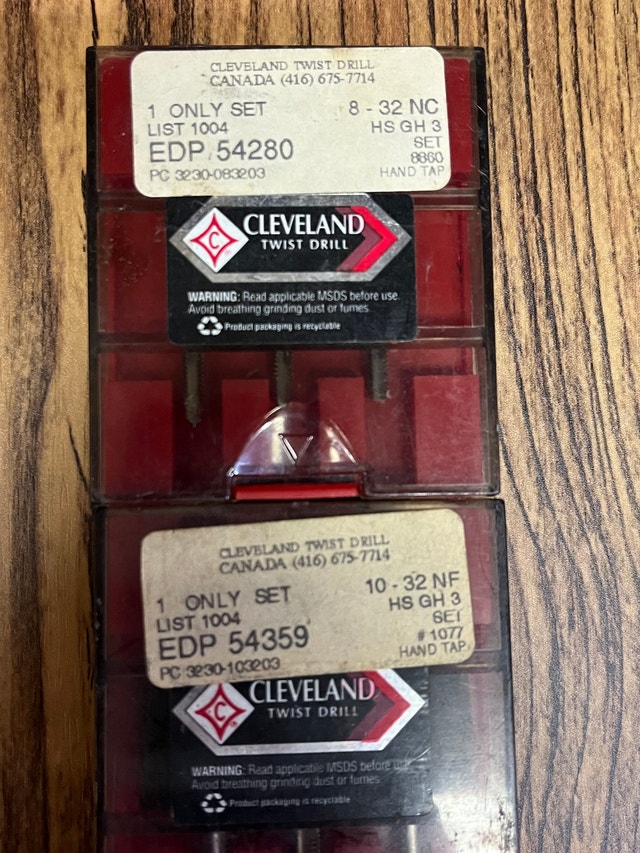 Cleveland Hand Tap Set Various Tools for Machinists - photo 4