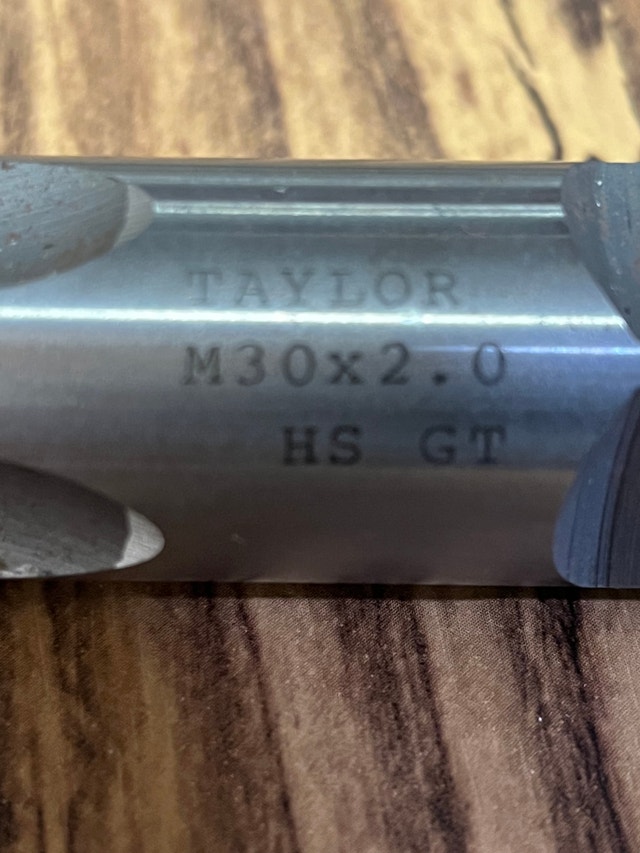 Taylor M30 x 2.0 HS GT Metric Hand Tap - photo 3