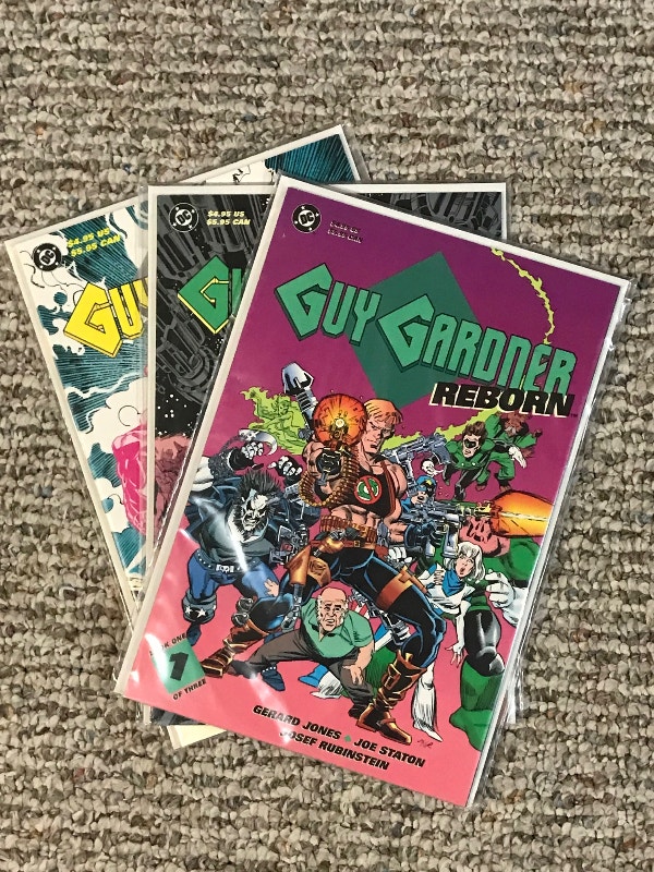 Guy Gardner Reborn Comic Book Set Green Lantern Lobo Appearance