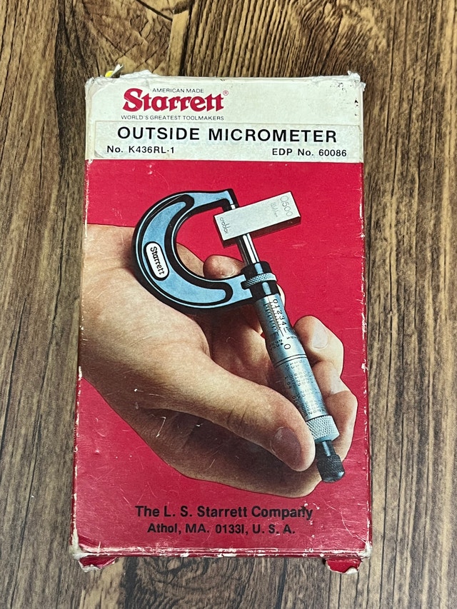 Starrett Outside Micrometer No. K436RL-1