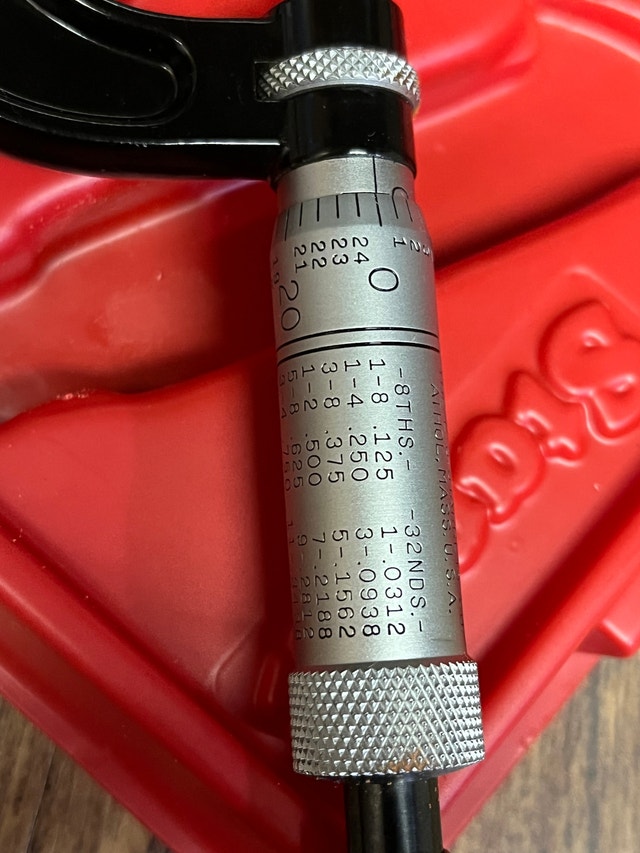 Starrett Outside Micrometer No. K436RL-1 - photo 3