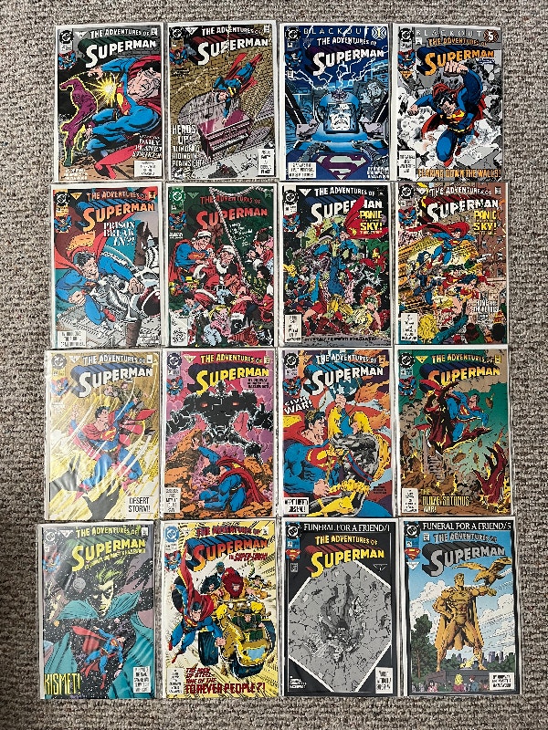 Adventures of Superman Comic Lot of 74 Issues - photo 4