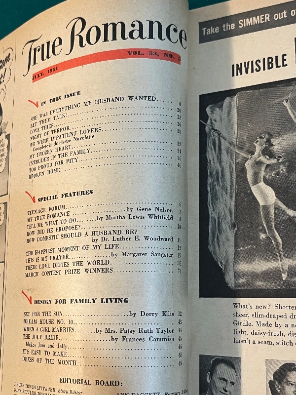 True Romance Magazine July 1951 Vol 53 #5 Vintage - photo 3