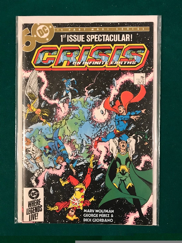 Crisis on Infinite Earth's #1, #3, #5, #6, #12 DC Comic Books - photo 2