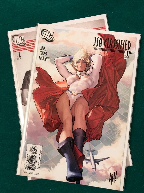 JSA Classified #1 & #2 Adam Hughes 2nd Print Variants NM+ Comic