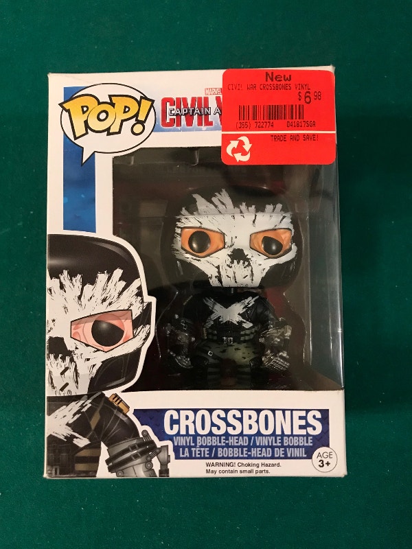 Funko Pop Crossbones #134 Captain America Civil War Marvel Comic