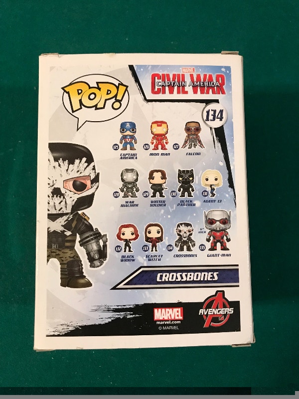 Funko Pop Crossbones #134 Captain America Civil War Marvel Comic - photo 3