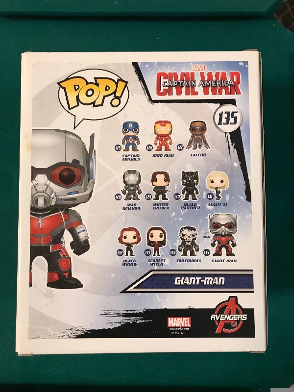 Funko Pop Giant-Man #135 Captain America Civil War Marvel Comics - photo 3