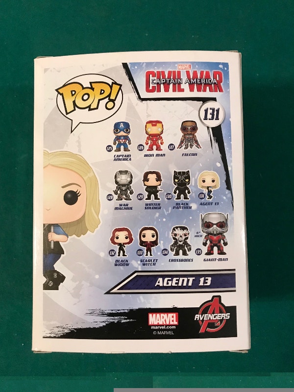 Funko Pop Agent 13 #131 Marvel Comics - photo 3
