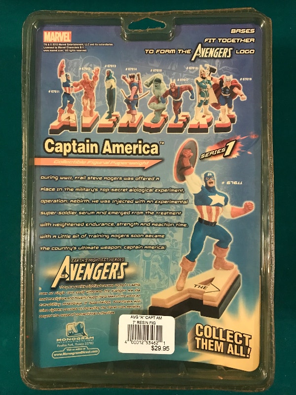 Captain America Collectible Action Figure Paperweight - photo 3