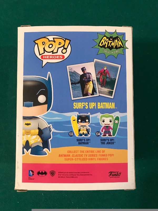 Funko Pop Surf's Up! Batman #133 DC Comics - photo 3
