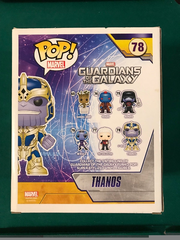 Funko Pop Thanos #78 Guardians of the Galaxy Marvel Comics - photo 3