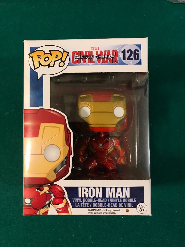 Funko Pop Iron Man #126 Civil War Marvel Comics