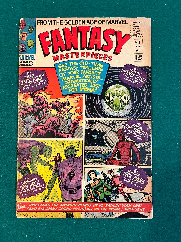 Fantasy Masterpieces #1 1966 Marvel Comic Stan Lee