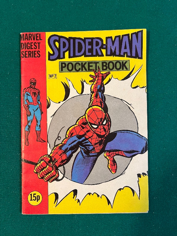 Spiderman Pocket Book #2 British Marvel Digest Series 15P