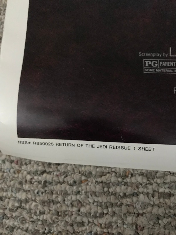 Star Wars Movie Poster Return of the Jedi - photo 3