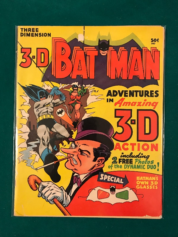 3-D BATMAN ADVENTURES 1966 DC No Glasses Adam West Burt Ward