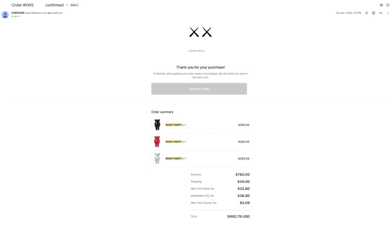 KAWS What Party 2020 (Open Edition) - White - photo 3