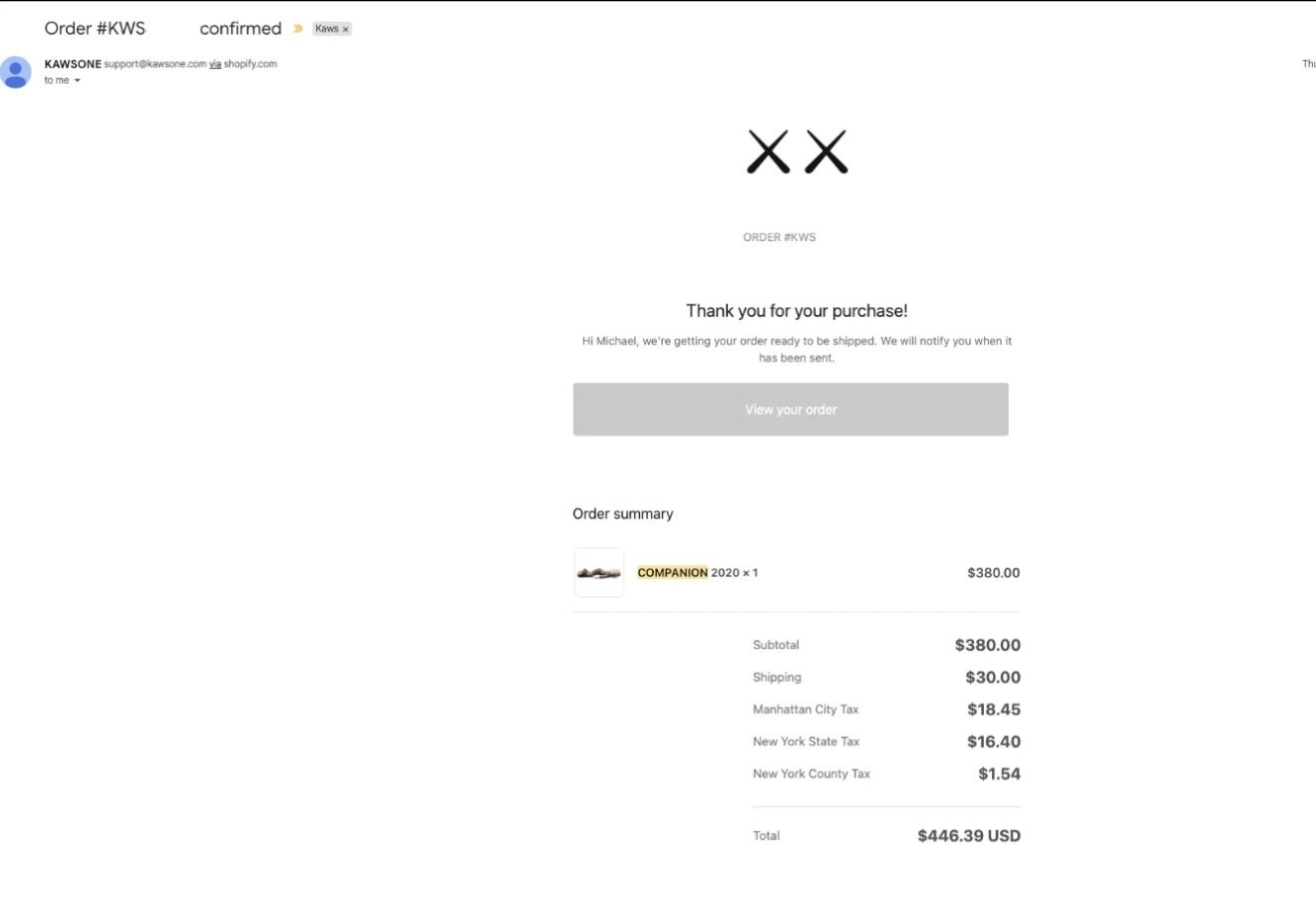 KAWS Companion 2020 (Open Edition) - Brown - photo 3