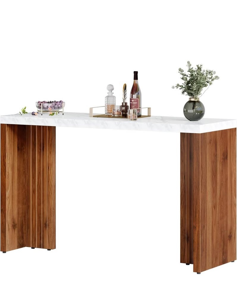 Tribesigns Bar Table, Modern Counter Height Pub Table - photo 4