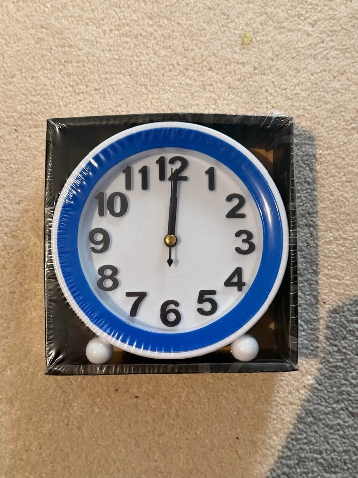 Blue Desk Clock