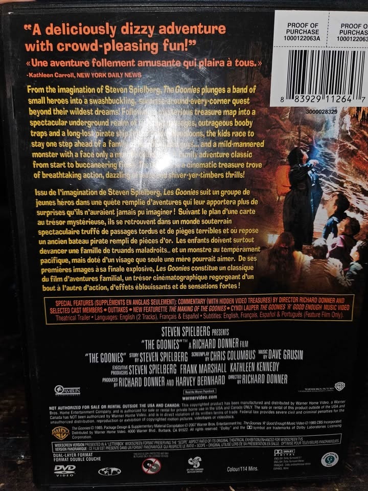 The Goonies (DVD, Widescreen) – Classic Adventure Film - photo 2