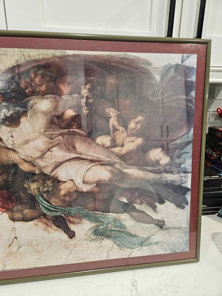 Framed Art Print – The Creation of Adam (Large) - photo 5