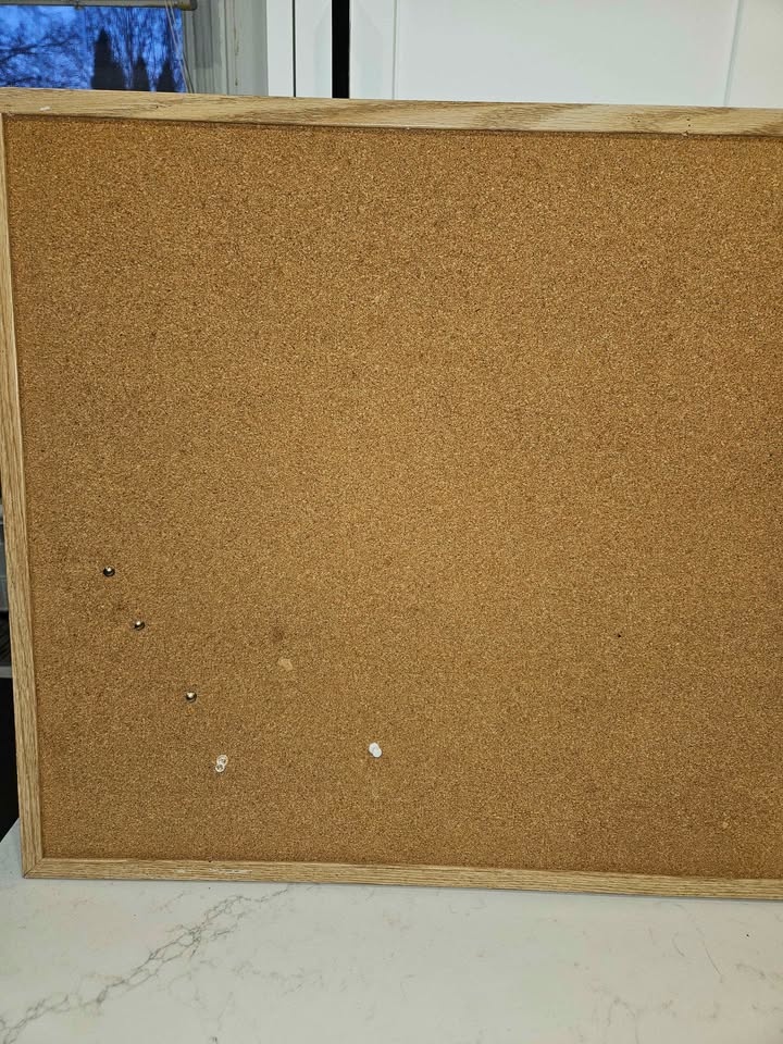 Large Cork Bulletin Board – Wood Frame – 35” x 22¾” - photo 4
