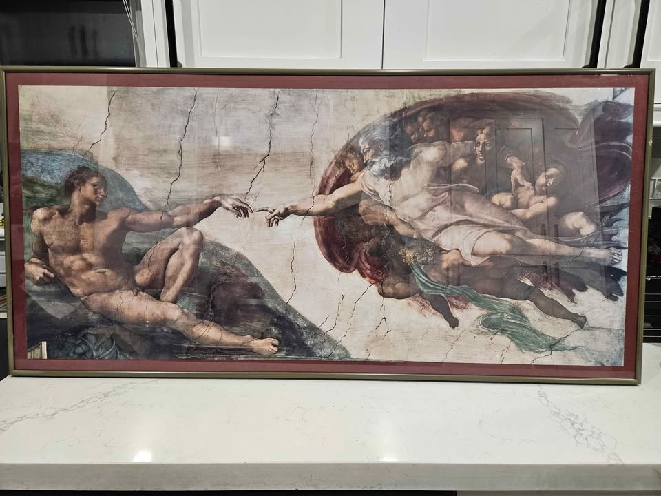 Framed Art Print – The Creation of Adam (Large) - photo 2