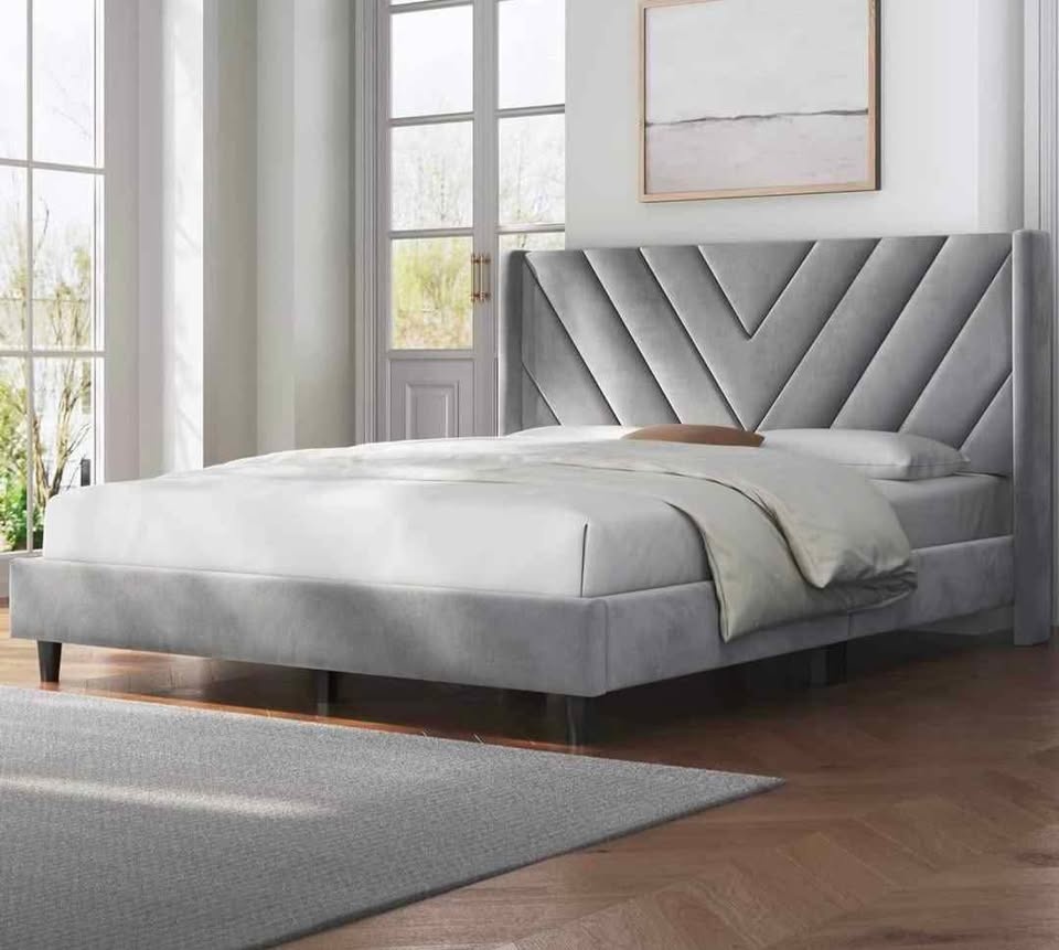 SALE: Upholstered Strong Platform Bed Frame- All Sizes Available - photo 2
