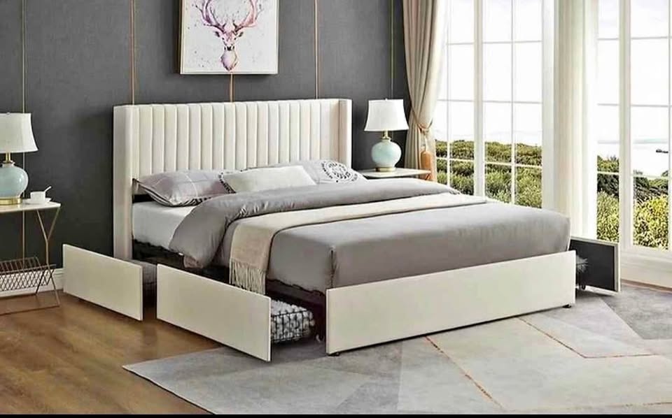 SALE: Upholstered Strong Platform Bed Frame - ALL SIZES