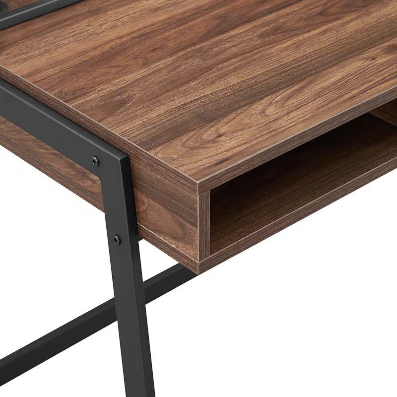 42” Wooden Desk with Metal Mesh and Metal Legs- BRAND NEW - photo 4