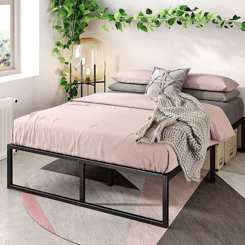 Full/Double Zinus Metal Platform Bed with Slats Support