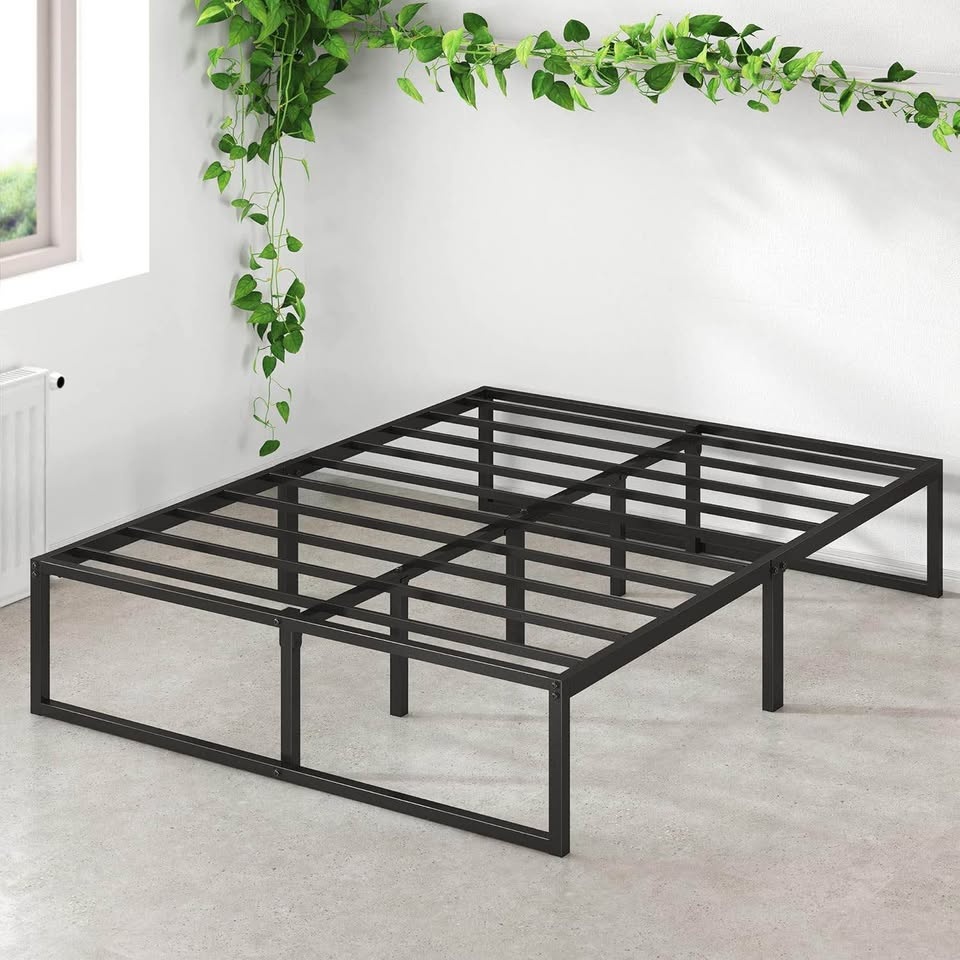 Full/Double Zinus Metal Platform Bed with Slats Support - photo 3