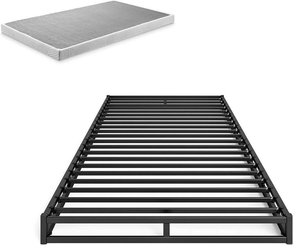 Twin/Single Low Profile Metal Platform with Slats - NEW