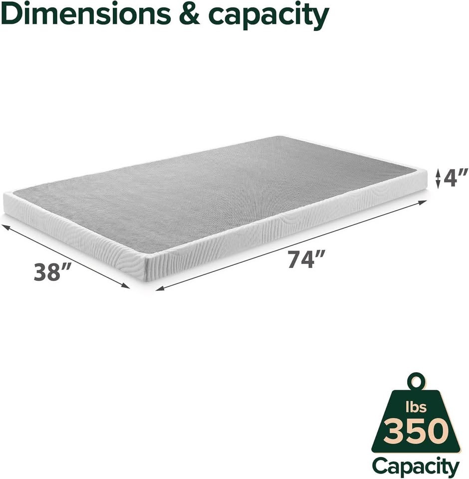 Twin/Single Low Profile Metal Platform with Slats - NEW - photo 2