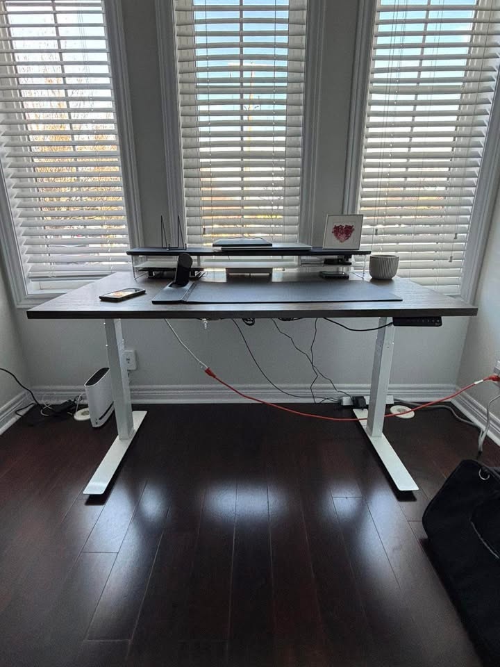 Heavy duty, dual monitor, electric Stand Up Desk