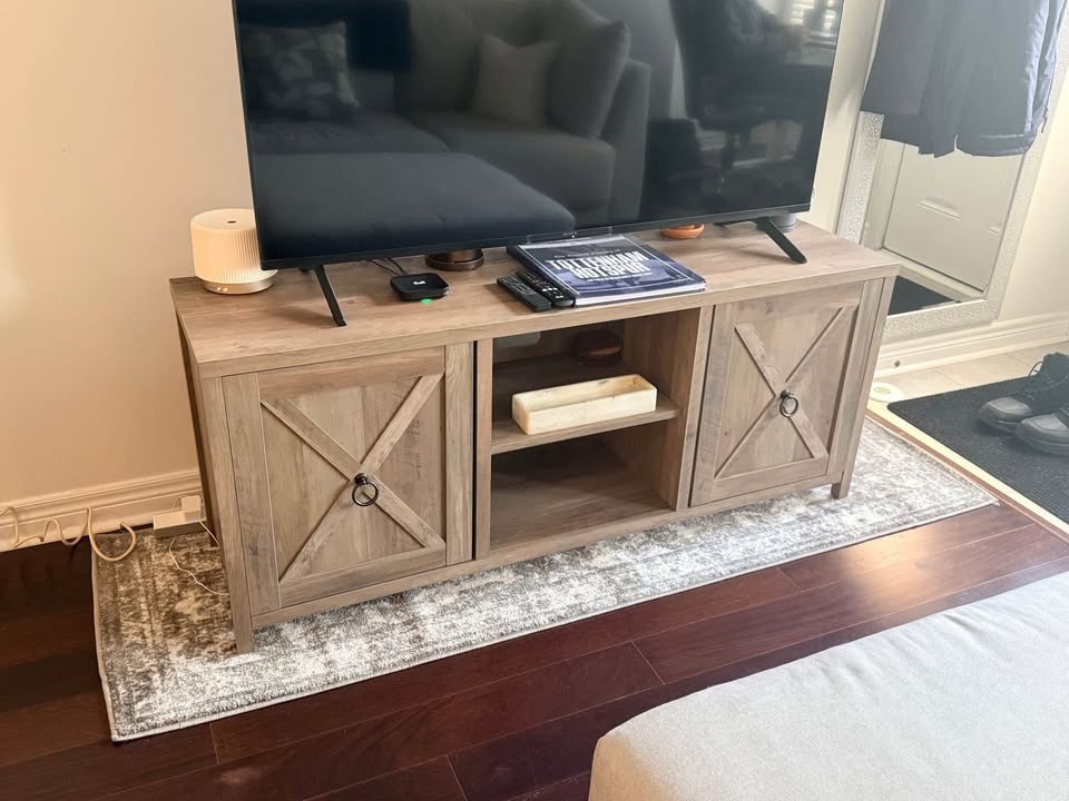 Brown/ Grey TV Console
