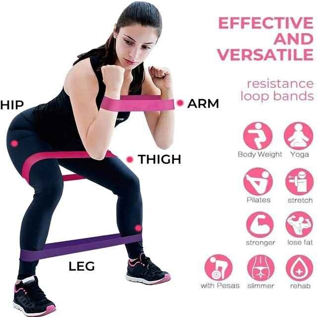 Addun Ladies Fabric Resistance Bands Set of 3