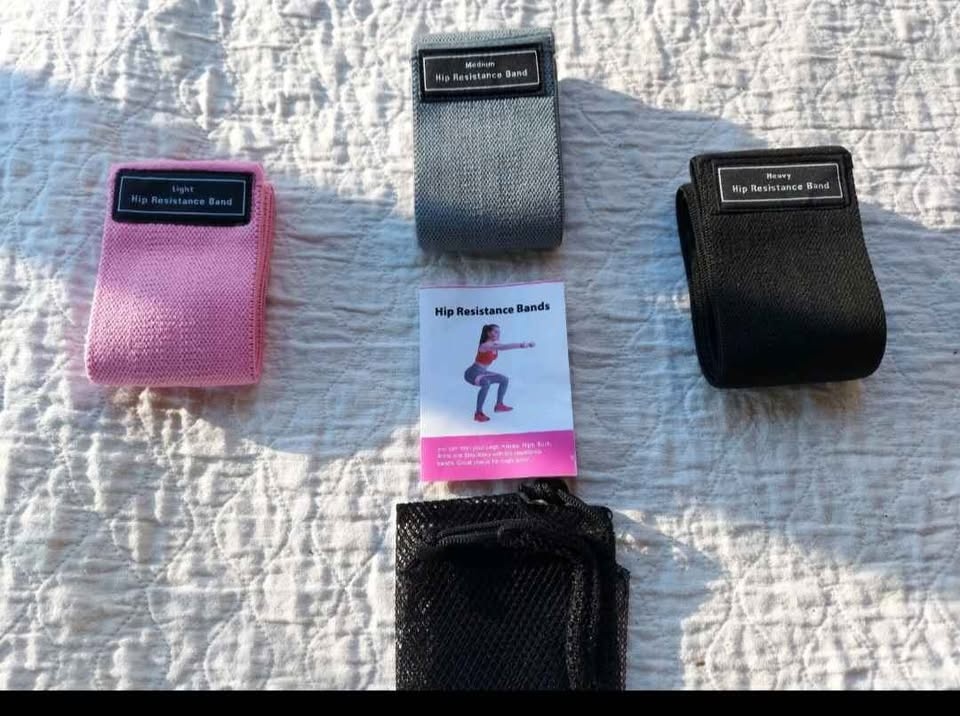 Addun Ladies Fabric Resistance Bands Set of 3 - photo 2