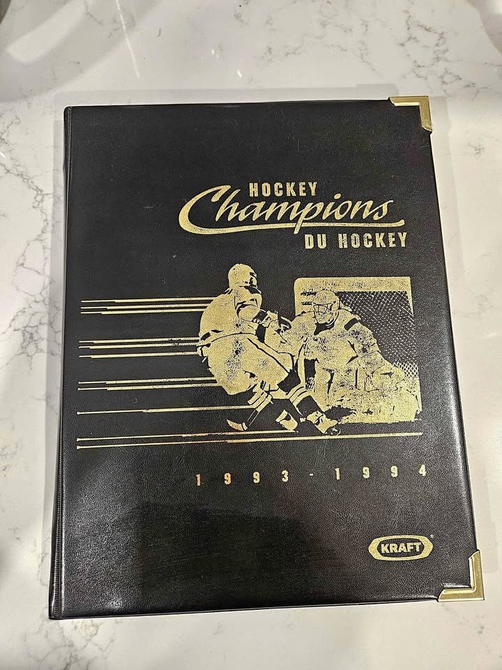 1993-94 Kraft NHL Hockey Champions Binder